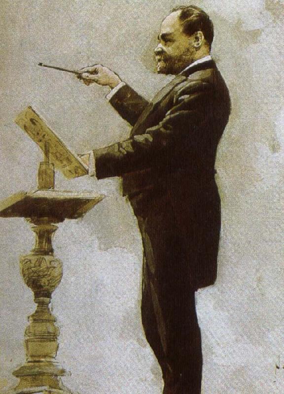 johannes brahms dvorak conducting at the chicago world fair in 1893 china oil painting image